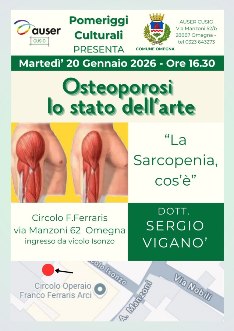 20/01/2026 Osteoporosi: lo stato dell’arte